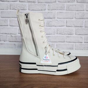 ⭐Converse Chuck 70 Plus XHi 5.5 Men Shoes Sneaker Platform Canvas Egret A08221C